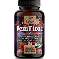 Produktbild von Scheunengut FemFlora Intimflora Komplex mit 7 Milchsäurebakterien Kapseln vegan für Frauen