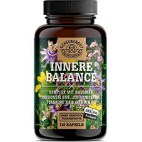 Produktbild von Scheunengut Innere Balance Kombipräparat mit Baldrian, Johanniskraut und Passionsblume Kapseln 120 Stück ohne Zusatzstoffe