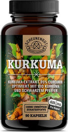 Scheunengut Kurkuma Komplex Bio Kurkuma Extrakt mit Piperin Kapseln ohne Zusatzstoffe – Bild 1 von 3