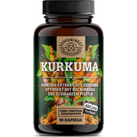 Produktbild von Scheunengut Kurkuma Komplex Bio Kurkuma Extrakt mit Piperin Kapseln ohne Zusatzstoffe