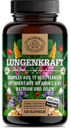 Scheunengut Lungenkraft Kräuter-Komplex Lungenkraut Kapseln mit isländischem Moos und Salbei bio und ohne Zusatzstoffe – Bild 1 von 8