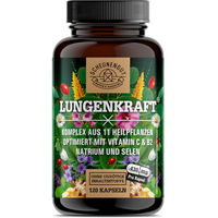 Produktbild von Scheunengut Lungenkraft Kräuter-Komplex Lungenkraut Kapseln mit isländischem Moos und Salbei bio und ohne Zusatzstoffe