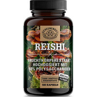 Produktbild von Scheunengut Reishi Extrakt hochdosiert 20:1 mit 40% Polysaccharide Kapseln 180 Stück