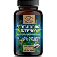 Produktbild von Scheunengut Schilddrüse Intenso Jod Selen Komplex mit Kelp Braunalge Kapseln 180 Stück