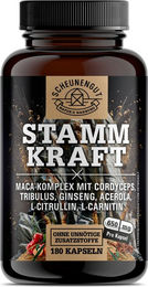 Scheunengut Stammkraft Maca Komplex mit Cordyceps Sinensis und Tribulus terrestris Kapseln ohne Zusatzstoffe 180 Stück – Bild 1 von 3