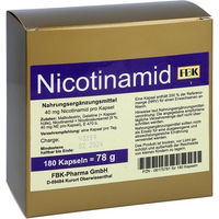Produktbild von Schmiedeberger Nicotinamid Niacin Kapseln 180 Stück