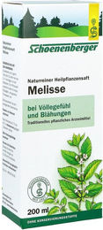 Schoenenberger Melisse Naturreiner Heilpflanzensaft Bio Vegan Zuckerfrei Alkoholfrei 200 ml – Bild 1 von 4