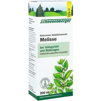 Produktbild von Schoenenberger Melisse Naturreiner Heilpflanzensaft Bio Vegan Zuckerfrei Alkoholfrei 200 ml
