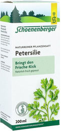 Schoenenberger Naturreiner Pflanzensaft Petersilie Bio ohne Zusatzstoffe 200 ml – Bild 1 von 2