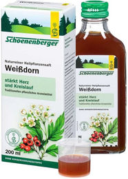 Schoenenberger Naturreiner Weißdorn Heilpflanzensaft, zuckerfrei und alkoholfrei, 200 ml – Bild 1 von 6