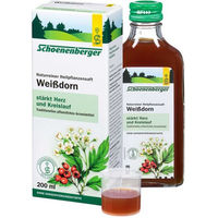 Produktbild von Schoenenberger Naturreiner Weißdorn Heilpflanzensaft, zuckerfrei und alkoholfrei, 200 ml