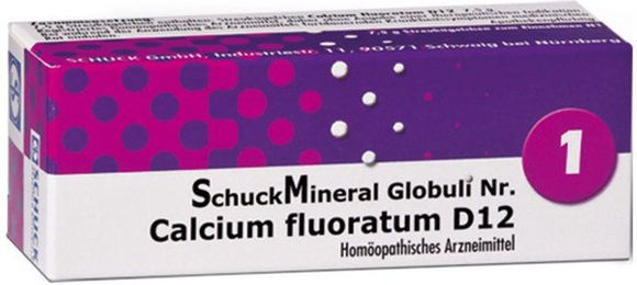 SchuckMineral Globuli Nr. 1 Calcium fluoratum D12 – Bild 1 von 2