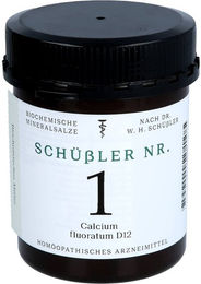 Schüßler Nr. 1 Calcium Fluoratum D12 Tabletten 1000 Stück – Bild 1 von 2