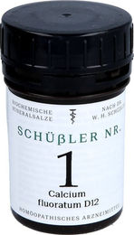 Schüßler Nr. 1 Calcium Fluoratum D12 Tabletten 200 Stück – Bild 1 von 2