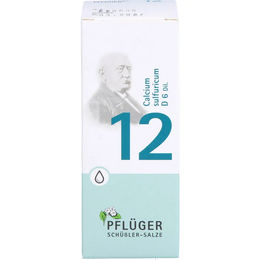 Schüßler-Salz Nr. 12 Calcium sulfuricum D6 Pflüger Tropfen glutenfrei 100 ml – Bild 1 von 1