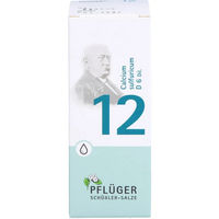 Produktbild von Schüßler-Salz Nr. 12 Calcium sulfuricum D6 Pflüger Tropfen glutenfrei 100 ml