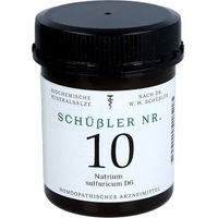 Produktbild von Schüssler Nr. 10 Natrium sulfuricum D 6 Tabletten von Apofaktur e.K. 1000 Stück