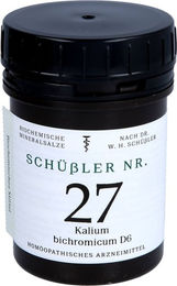 Schüssler Nr. 27 Kalium Bichromicum D 6 Tabletten von Apofaktur e.K. – Bild 1 von 1