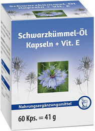 Schwarzkümmelöl mit Vitamin E Kapseln von Pharma Peter GmbH 60 Stück – Bild 1 von 2