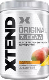Scivation Xtend BCAA Aminosäuren Pulver Mango 441 g mit Elektrolyten und Glutamin 30 Portionen – Bild 1 von 3