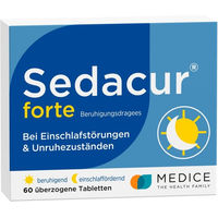 Produktbild von Sedacur forte Beruhigungsdragees von Medice pflanzlich vegetarisch glutenfrei und laktosefrei 60 Stück