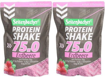 Seitenbacher Protein Shake Erdbeere Pulver ohne Zusatzstoffe 750 g – Bild 1 von 1
