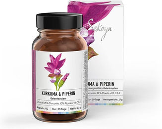 Sekoya Swiss Kurkuma Extrakt mit Piperin Kapseln 60 Stück – Bild 1 von 1