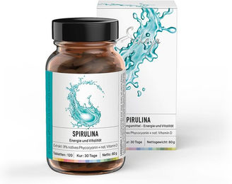 Sekoya Swiss Spirulina und Vitamin D Tabletten für Sportler 120 Stück – Bild 1 von 1