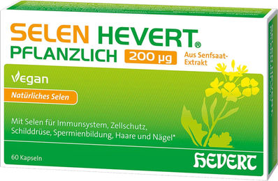Selenhefe Hevert Selen Kapseln mit pflanzlichem Ursprung 200 µg 60 Stück – Bild 1 von 1