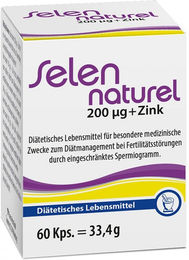 Selennaturel Canea Pharma Selen aus Selenhefe und Zink Gluconat Kapseln 200 µg 60 Stück für Erwachsene und Männer – Bild 1 von 1