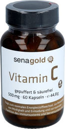 Senagold Vitamin C gepuffert und säurefrei Calciumascorbat Kapseln – Bild 1 von 1
