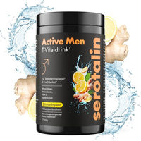 Produktbild von Serotalin Active Men T-Vitaldrink Pulver mit Kreatin und L-Citrullin, Zitrone-Ingwer, vegan, für Männer und Sportler