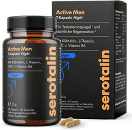 serotalin Ashwagandha Kapseln mit KSM-66 hochdosiert vegan – Bild 1 von 3