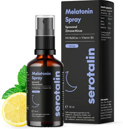 Serotalin Melatonin Spray liposomal vegan Zitrone-Minze für 200 Anwendungen – Bild 1 von 2