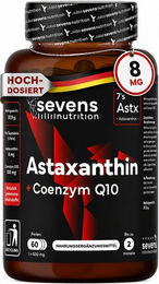 SEVENS NUTRITION Astaxanthin Kapseln glutenfrei laktosefrei ohne Zusatzstoffe 60 Stück – Bild 1 von 3