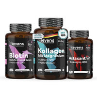 Produktbild von Sevens Nutrition Glow Pack Beauty-Kollagen-Kombi mit Astaxanthin, Biotin und Kollagen Komplex
