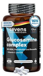 SEVENS NUTRITION Glucosamin Chondroitin und MSM Kapseln glutenfrei laktosefrei und ohne Zusatzstoffe – Bild 1 von 5