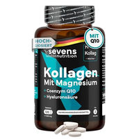 Produktbild von Sevens Nutrition Kollagen Kapseln mit Hyaluronsäure und Q10 hochdosiert aus marinem Fisch 120 Stück