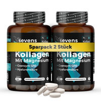 Produktbild von Sevens Nutrition Kollagen Kapseln mit marinem Kollagen Hydrolysat, Hyaluronsäure, Q10, Magnesium und Vitaminen, 240 Kapseln