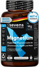 SEVENS NUTRITION Magnesium Komplex Tabletten glutenfrei und laktosefrei 180 Stück – Bild 1 von 4