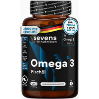 Produktbild von SEVENS NUTRITION Omega 3 Fischöl Kapseln glutenfrei und laktosefrei 120 Stück