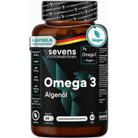 Produktbild von SEVENS NUTRITION Omega 3 Vegan Algenöl Premium Kapseln vegan glutenfrei laktosefrei