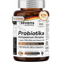 Produktbild von SEVENS NUTRITION Probiotika Komplex Kapseln glutenfrei laktosefrei ohne Zusatzstoffe 60 Stück