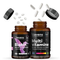 Produktbild von Sevens Nutrition Zink Biotin Selen Kombi Tabletten Vegan Glutenfrei Laktosefrei 365 Stück