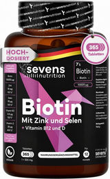 SEVENS NUTRITION Zink Biotin Selen Kombination Tabletten vegan glutenfrei laktosefrei – Bild 1 von 4