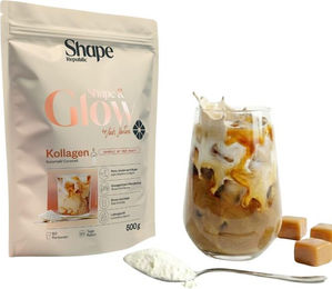 Shape Republic Premium Kollagen Pulver Karamell Typ I & III aus Weidehaltung 500 g zuckerfrei und ohne Zusatzstoffe – Bild 1 von 3