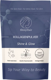 Shiny Hair Kollagenpulver mit Rinderkollagen Typ I, II & III, 260 g, zuckerfrei und ohne Zusatzstoffe – Bild 1 von 7