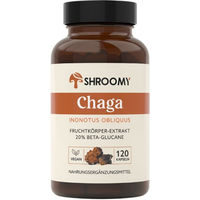 Produktbild von SHROOMY Chaga Kapseln ohne Zusatzstoffe 120 Stück