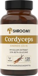 SHROOMY Cordyceps Kapseln vegan ohne Zusatzstoffe 120 Stück – Bild 1 von 1