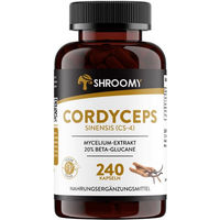 Produktbild von SHROOMY Cordyceps sinensis Extrakt Kapseln vegan ohne Zusatzstoffe 240 Stück